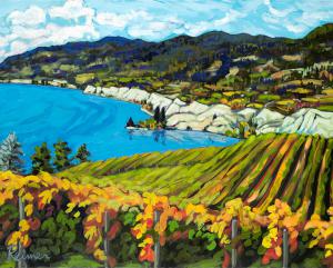 White Cliffs and Vineyards – Naramata